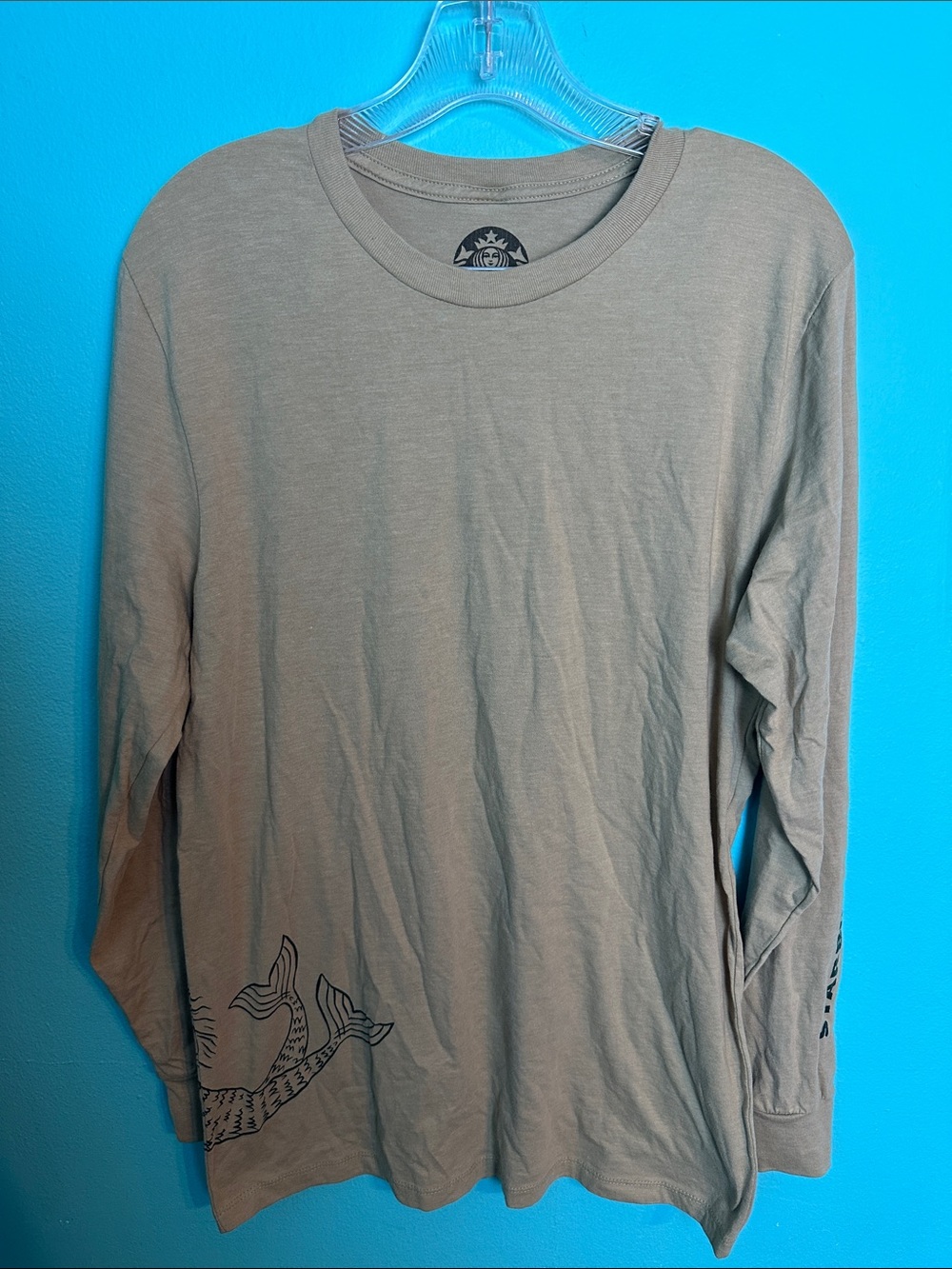 STARBUCKS Siren Tan Longsleeve Graphic Tshirt M